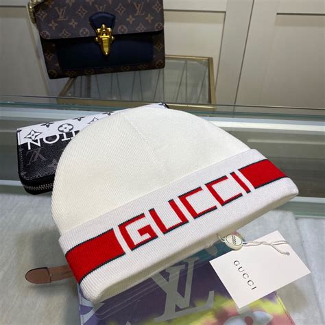 white gucci beanie|black Gucci beanie.